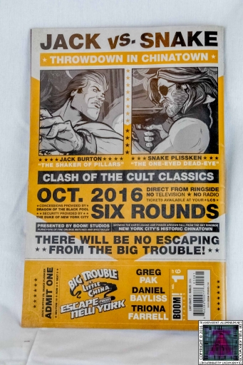 Big Trouble on Little China Escape From New York Comic (2)