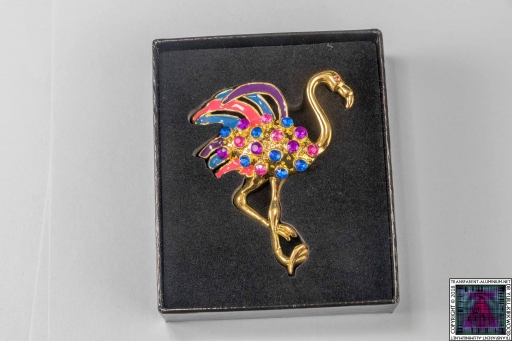 Badger Family Heirloom Flamingo Pin