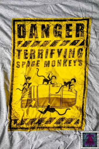 Danger Terrifying Space Monkeys T-Shirt