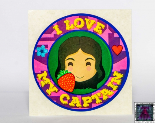 I Love My Captain Sticker