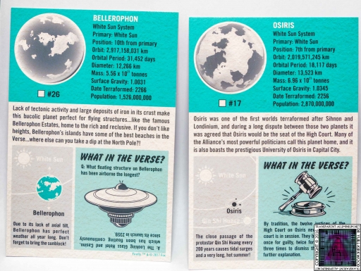 Firefly Interplanetary Flash Card Set 2 (3)