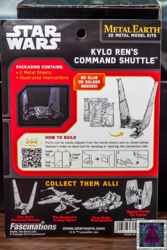 Kylo Ren Command Shuttle 3D Metal Model Kit (1)