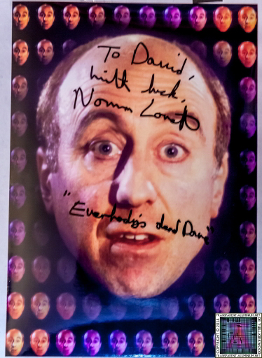 My Autograph from Norman Lovett at Screen-Con 2014