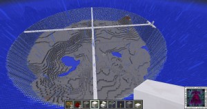 The centre is marked for the main tower of my ‪Minecraft‬ Ocean City