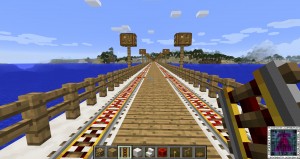 The Train lines to the Mainland from the Ocean City are laid Minecraft‬ I will connect them to the network later.
