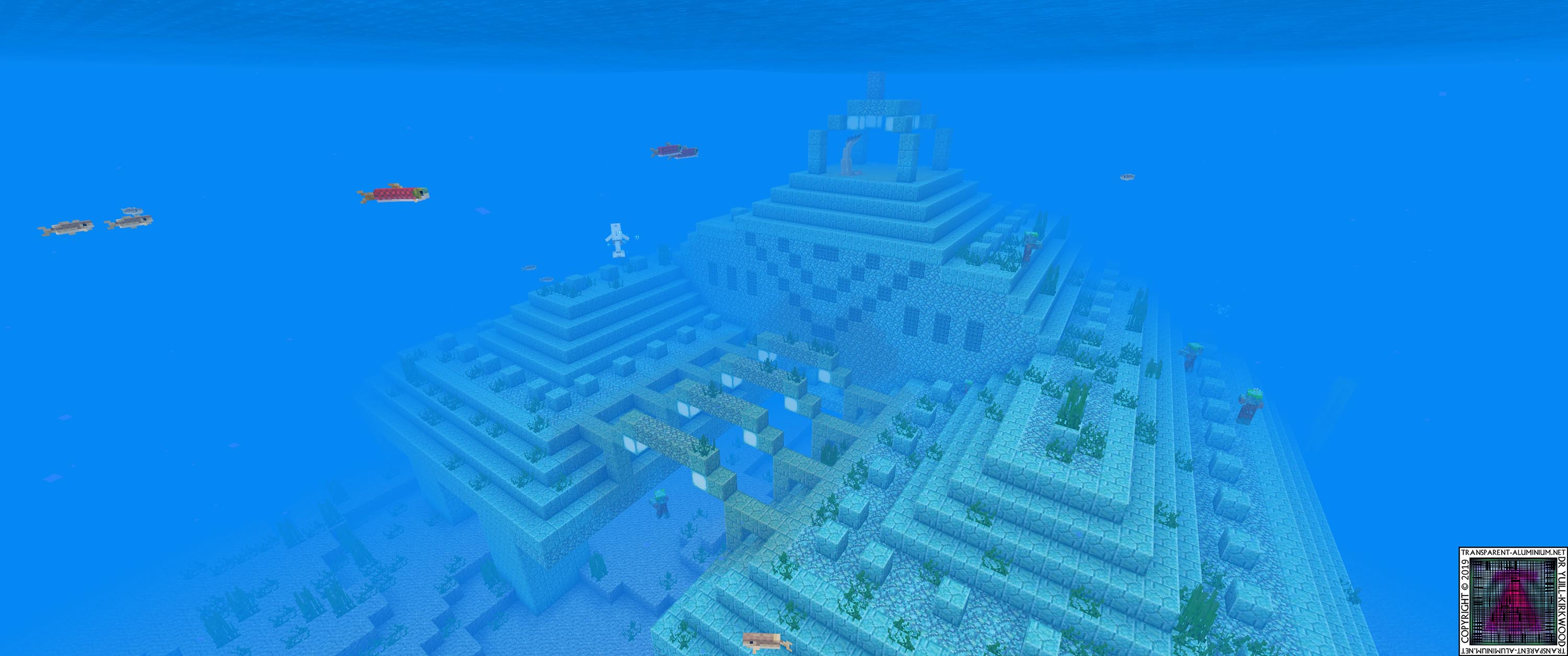 Minecraft Survival Episode 32 Ocean Monument Raid Transparent Aluminium Net