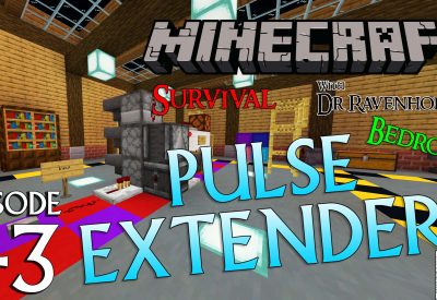 Minecraft Survival: Episode 43 – Compact Bedrock Redstone Pulse Extender